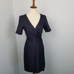 Rebecca Minkoff Gray Twist Front Sheath Dress Sz 6
